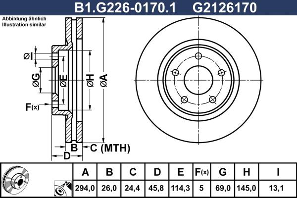 Galfer B1.G226-0170.1 - Kočioni disk www.molydon.hr