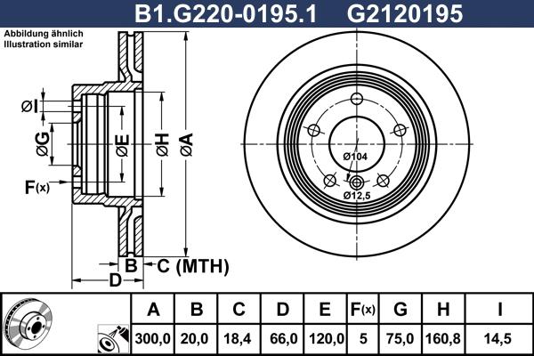 Galfer B1.G220-0195.1 - Kočioni disk www.molydon.hr