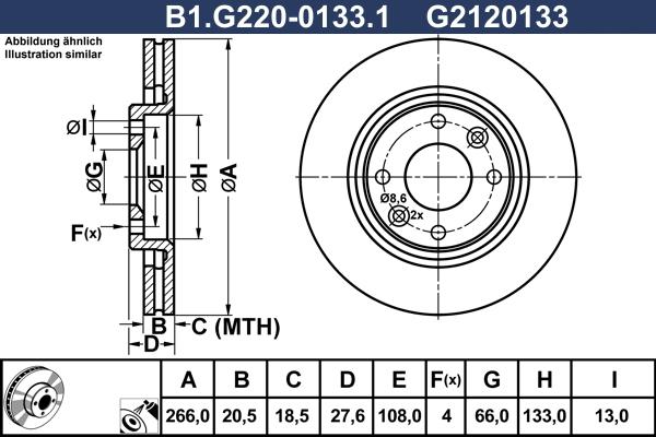 Galfer B1.G220-0133.1 - Kočioni disk www.molydon.hr