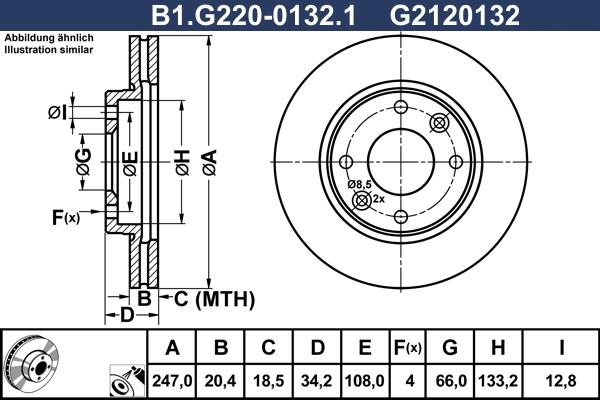 Galfer B1.G220-0132.1 - Kočioni disk www.molydon.hr