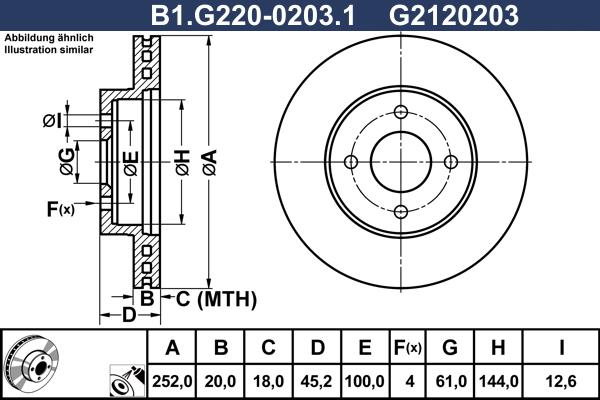 Galfer B1.G220-0203.1 - Kočioni disk www.molydon.hr