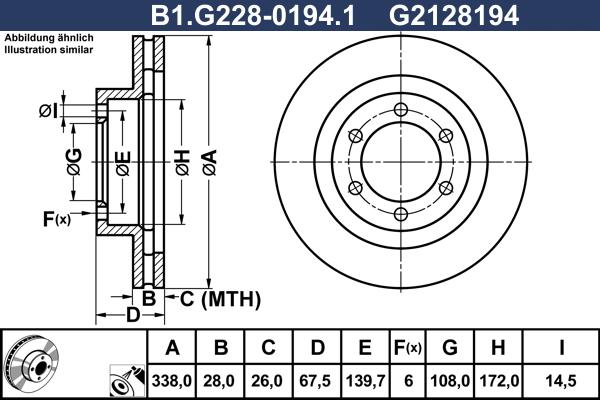 Galfer B1.G228-0194.1 - Kočioni disk www.molydon.hr