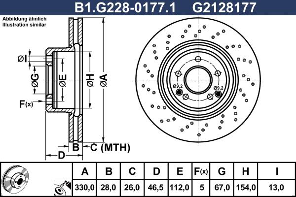 Galfer B1.G228-0177.1 - Kočioni disk www.molydon.hr