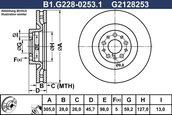 Galfer B1.G228-0253.1 - Kočioni disk www.molydon.hr