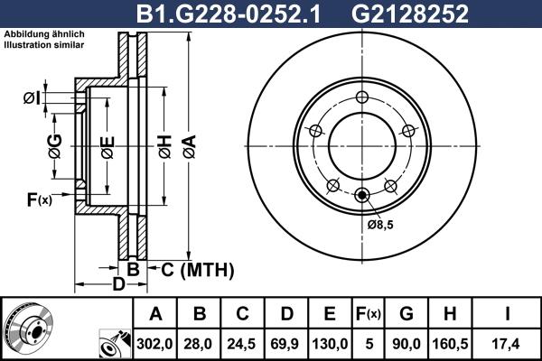 Galfer B1.G228-0252.1 - Kočioni disk www.molydon.hr