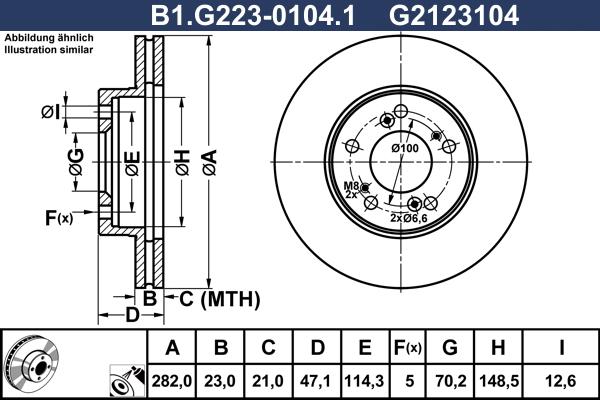 Galfer B1.G223-0104.1 - Kočioni disk www.molydon.hr