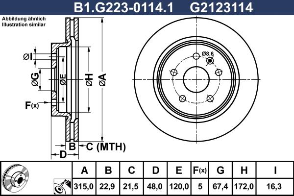 Galfer B1.G223-0114.1 - Kočioni disk www.molydon.hr