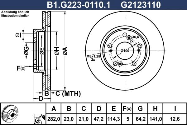 Galfer B1.G223-0110.1 - Kočioni disk www.molydon.hr