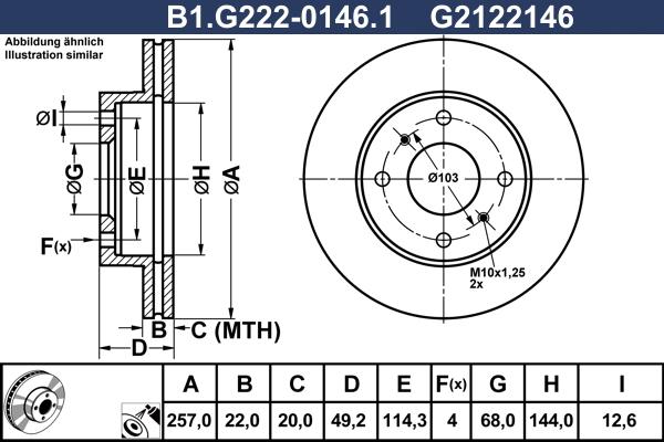 Galfer B1.G222-0146.1 - Kočioni disk www.molydon.hr