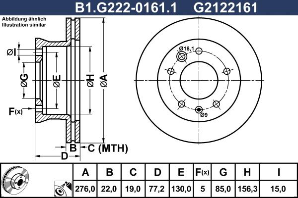 Galfer B1.G222-0161.1 - Kočioni disk www.molydon.hr