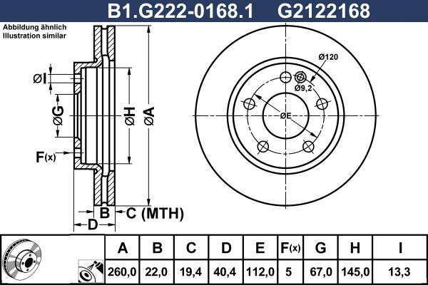 Galfer B1.G222-0168.1 - Kočioni disk www.molydon.hr