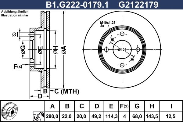 Galfer B1.G222-0179.1 - Kočioni disk www.molydon.hr