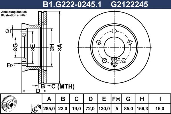 Galfer B1.G222-0245.1 - Kočioni disk www.molydon.hr