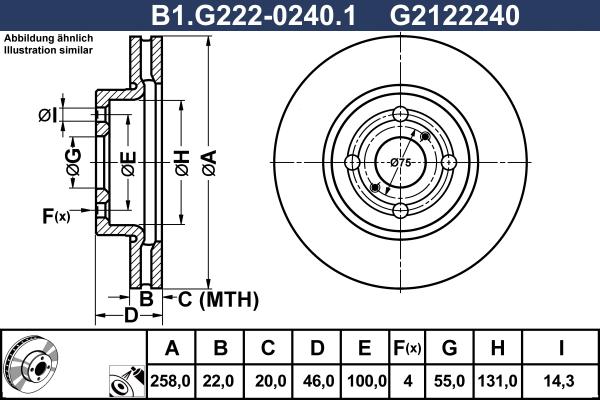 Galfer B1.G222-0240.1 - Kočioni disk www.molydon.hr