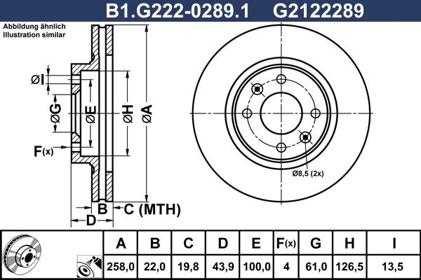 Galfer B1.G222-0289.1 - Kočioni disk www.molydon.hr