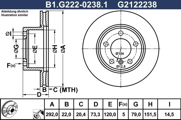 Galfer B1.G222-0238.1 - Kočioni disk www.molydon.hr