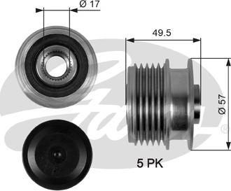 Gates OAP7089 - Remenica, alternator www.molydon.hr