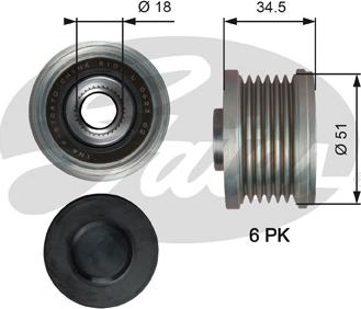 Gates OAP7218 - Remenica, alternator www.molydon.hr