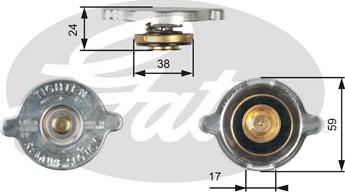 Gates RC109 - Poklopac sa zatvaracem, hladnjak www.molydon.hr