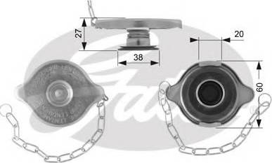 Gates RC108 - Poklopac sa zatvaracem, hladnjak www.molydon.hr