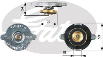 Gates RC111 - Poklopac sa zatvaracem, hladnjak www.molydon.hr