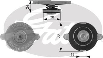 Gates RC131 - Poklopac sa zatvaracem, hladnjak www.molydon.hr