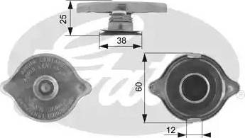 Gates RC123 - Poklopac sa zatvaracem, hladnjak www.molydon.hr