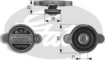 Gates RC212 - Poklopac sa zatvaracem, hladnjak www.molydon.hr