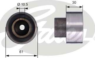 Gates T42053 - Vodeći valjak , zupčasti remen  www.molydon.hr