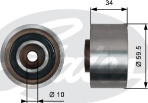 Gates T42222 - Vodeći valjak , zupčasti remen  www.molydon.hr