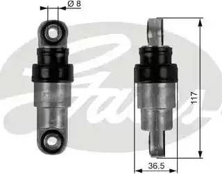 Gates T38217 - Prigušivač vibracija, klinasti rebrasti remen  www.molydon.hr