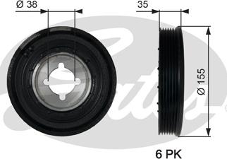 Gates TVD1085 - Remenica, radilica www.molydon.hr