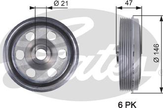 Gates TVD1082 - Remenica, radilica www.molydon.hr