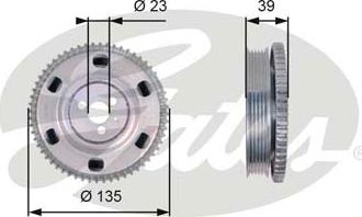 Gates TVD1076 - Remenica, radilica www.molydon.hr