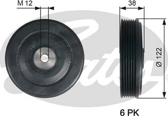 Gates TVD1112 - Remenica, radilica www.molydon.hr