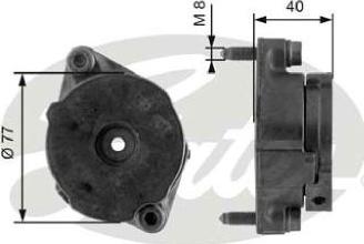 GATES-AU 38345 - Natezač remena, klinasti rebrasti remen  www.molydon.hr