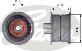 GATES-AU T42106 - Vodeći valjak , zupčasti remen  www.molydon.hr