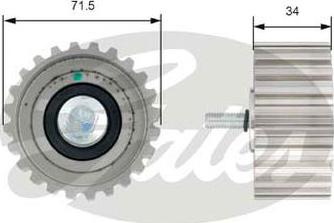 GATES-AU T42183 - Vodeći valjak , zupčasti remen  www.molydon.hr