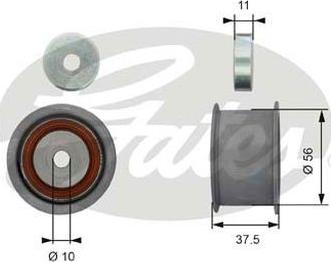 GATES-AU T42174 - Vodeći valjak , zupčasti remen  www.molydon.hr