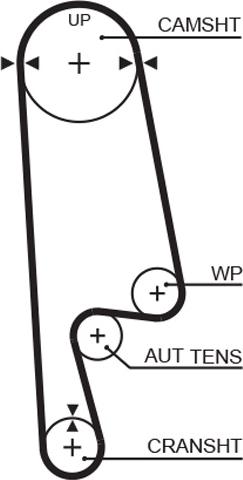 GATES-AU T187 - Zupčasti remen  www.molydon.hr