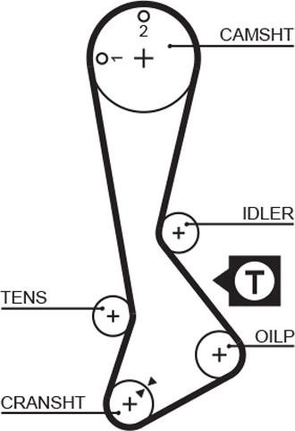 GATES-AU T823 - Zupčasti remen  www.molydon.hr