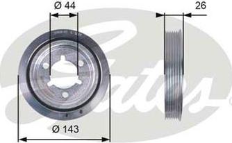 GATES-AU TVD1055 - Remenica, radilica www.molydon.hr