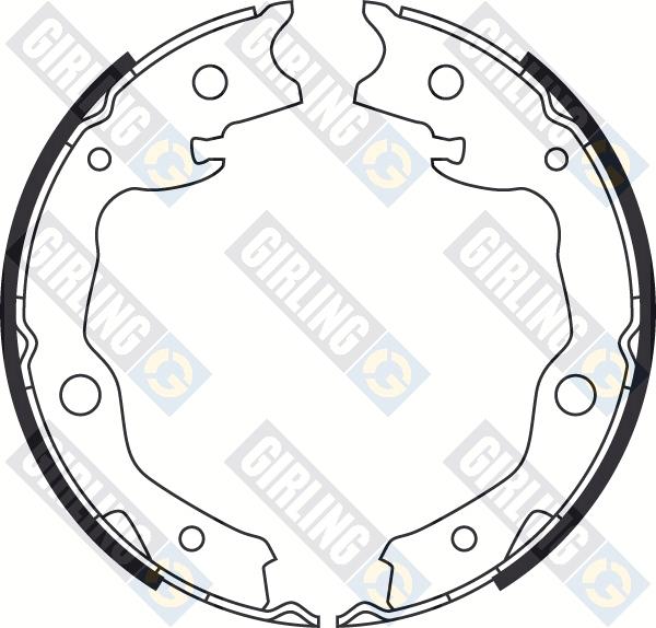 Girling 5187529 - Komplet kočionih obloga, rucna kočnica www.molydon.hr