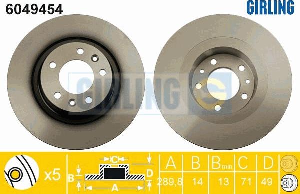 Girling 6049454 - Kočioni disk www.molydon.hr