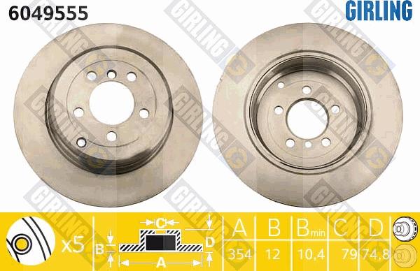 Girling 6049555 - Kočioni disk www.molydon.hr