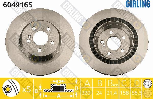 Girling 6049165 - Kočioni disk www.molydon.hr