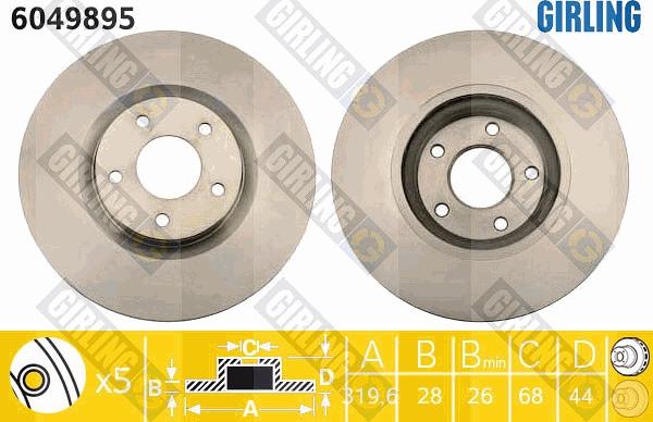 Girling 6049895 - Kočioni disk www.molydon.hr