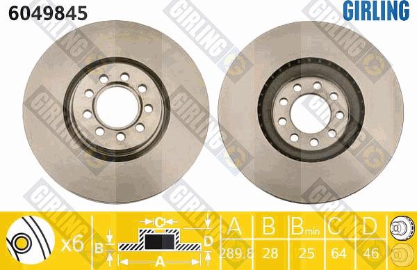 Girling 6049845 - Kočioni disk www.molydon.hr