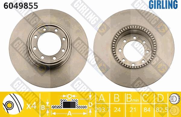 Girling 6049855 - Kočioni disk www.molydon.hr