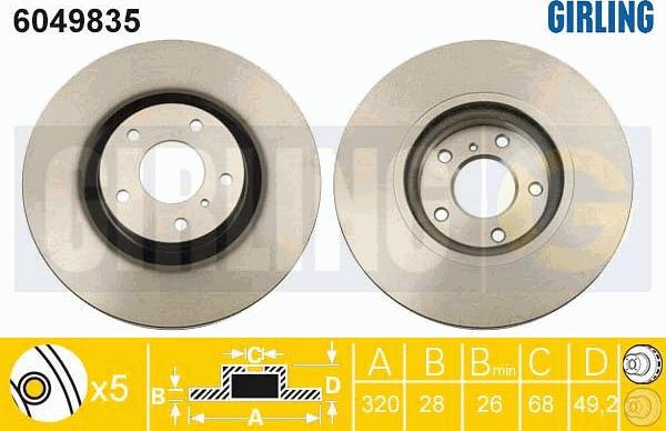 Girling 6049835 - Kočioni disk www.molydon.hr